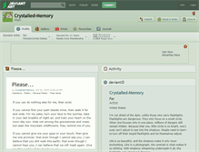 Tablet Screenshot of crystalled-memory.deviantart.com
