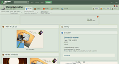 Desktop Screenshot of elemental-mother.deviantart.com
