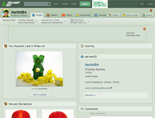 Tablet Screenshot of morbid84.deviantart.com