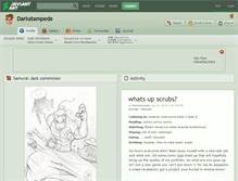 Tablet Screenshot of darkstampede.deviantart.com