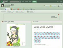 Tablet Screenshot of mewmew0818.deviantart.com