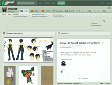 Tablet Screenshot of inkthief.deviantart.com