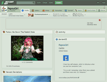 Tablet Screenshot of papougirl.deviantart.com