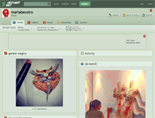 Tablet Screenshot of martabeceiro.deviantart.com