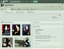 Tablet Screenshot of ameliadolore.deviantart.com