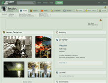 Tablet Screenshot of beccart.deviantart.com
