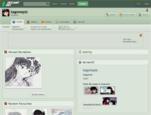 Tablet Screenshot of kagomeplz.deviantart.com