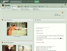 Tablet Screenshot of emmej.deviantart.com