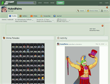 Tablet Screenshot of nukedpalms.deviantart.com