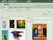 Tablet Screenshot of neonkiwi.deviantart.com