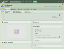 Tablet Screenshot of kentarokun.deviantart.com