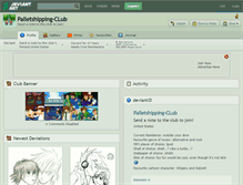Tablet Screenshot of palletshipping-club.deviantart.com