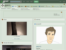Tablet Screenshot of pinch12.deviantart.com