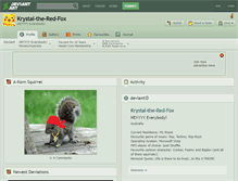 Tablet Screenshot of krystal-the-red-fox.deviantart.com
