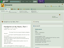 Tablet Screenshot of missleanne.deviantart.com