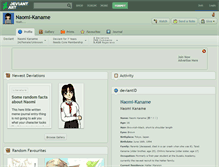 Tablet Screenshot of naomi-kaname.deviantart.com