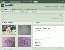 Tablet Screenshot of danette2804.deviantart.com