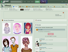 Tablet Screenshot of mikayuji.deviantart.com