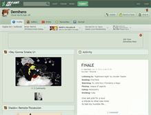 Tablet Screenshot of demihero.deviantart.com