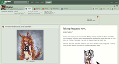 Desktop Screenshot of chame.deviantart.com