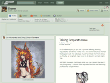 Tablet Screenshot of chame.deviantart.com