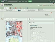 Tablet Screenshot of megamanneos.deviantart.com