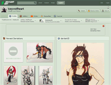 Tablet Screenshot of iceywolfheart.deviantart.com