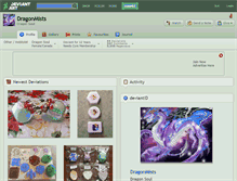 Tablet Screenshot of dragonmists.deviantart.com