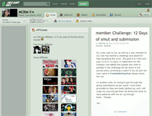 Tablet Screenshot of mcrm-y.deviantart.com