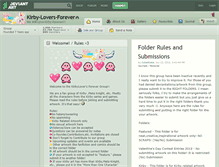 Tablet Screenshot of kirby-lovers-forever.deviantart.com