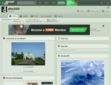 Tablet Screenshot of alien2000.deviantart.com