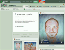 Tablet Screenshot of hispanart.deviantart.com