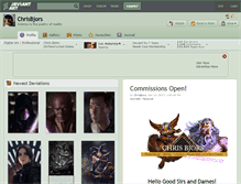Tablet Screenshot of chrisbjors.deviantart.com