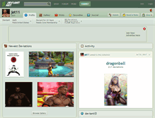 Tablet Screenshot of jet11.deviantart.com
