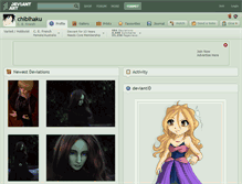 Tablet Screenshot of chibihaku.deviantart.com