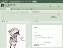 Tablet Screenshot of neoncookies123.deviantart.com