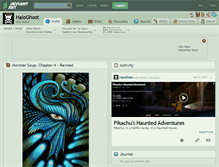 Tablet Screenshot of haloghost.deviantart.com