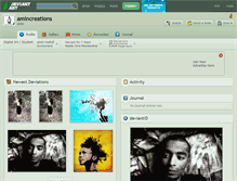 Tablet Screenshot of amincreations.deviantart.com