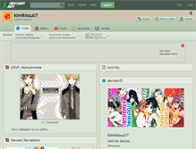 Tablet Screenshot of kimikissu07.deviantart.com