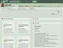 Tablet Screenshot of disney-girl.deviantart.com