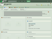 Tablet Screenshot of lightyagamiplz.deviantart.com