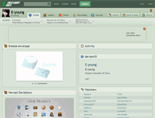 Tablet Screenshot of e-young.deviantart.com