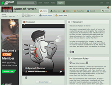 Tablet Screenshot of masters-of-horror.deviantart.com