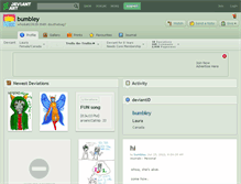 Tablet Screenshot of bumbley.deviantart.com