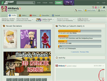 Tablet Screenshot of mikibandy.deviantart.com