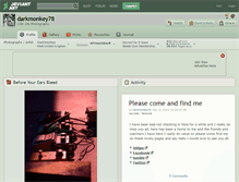 Tablet Screenshot of darkmonkey78.deviantart.com