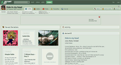 Desktop Screenshot of hole-in-my-head.deviantart.com