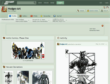 Tablet Screenshot of hodges-art.deviantart.com