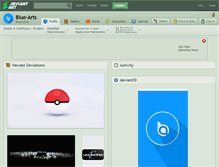 Tablet Screenshot of blue-arts.deviantart.com