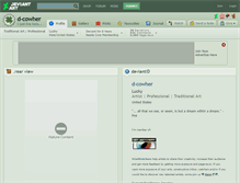 Tablet Screenshot of d-cowher.deviantart.com